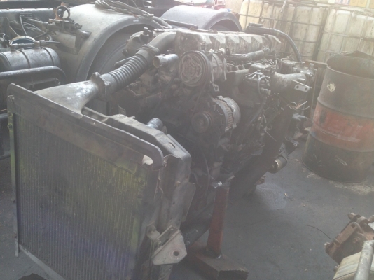 เครื่อง Hino P09C ยกลงจากรถ มีหม้อน้ำ-อินเตอร์ ไม่มีเกียร์
