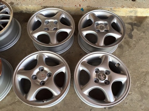 ล้อเดิม Honda ขอบ14 4รู100 สีบรอนซ์