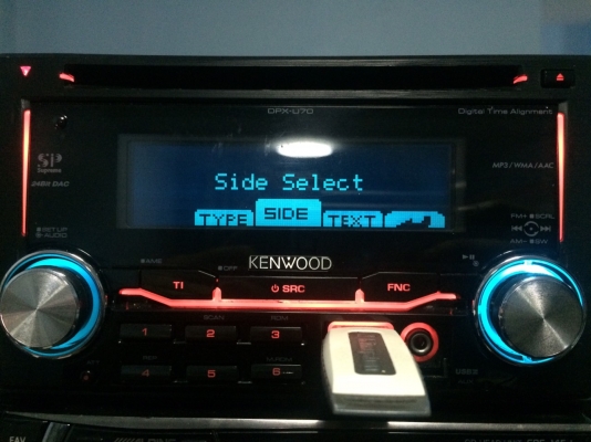 KENWOOD DPX-U70 24Bit DAC USB IPOD MP3 CD AUX ปรีเอ้า2ชุด เปลื่ยนไฟได้ทุกมุมจุดไฟ แยกสี ตัดสีได้ กราฟฟิก ลูกเล่นเยอะ คุมกล่องCD มือ2 ญี่ปุ่น