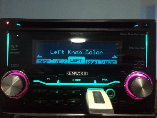 KENWOOD DPX-U70 24Bit DAC USB IPOD MP3 CD AUX ปรีเอ้า2ชุด เปลื่ยนไฟได้ทุกมุมจุดไฟ แยกสี ตัดสีได้ กราฟฟิก ลูกเล่นเยอะ คุมกล่องCD มือ2 ญี่ปุ่น