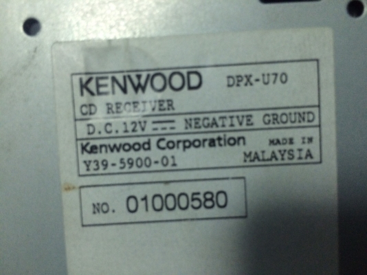 KENWOOD DPX-U70 24Bit DAC USB IPOD MP3 CD AUX ปรีเอ้า2ชุด เปลื่ยนไฟได้ทุกมุมจุดไฟ แยกสี ตัดสีได้ กราฟฟิก ลูกเล่นเยอะ คุมกล่องCD มือ2 ญี่ปุ่น