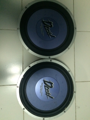 SUB บาง PANASONIC ดอก12นิ้ว โครงหล่อ แม่เหล็กนีโอ ว้อยเดียว 450W Made in Japan มือ2 ญี่ปุ่น