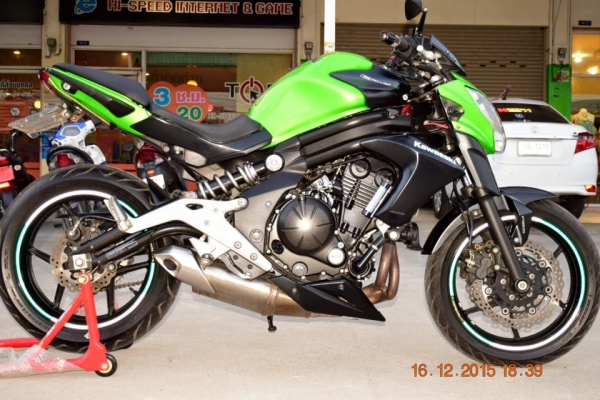 KAWAZAKI ER - 6N สีเขียว ปี 2012 สภาพสวย ๆ ราคา เบา ๆ
