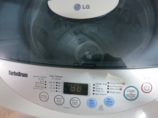 เครื่องซักผ้า LG 11 กิโล อัตโนมัติ ฝาบน รุ่น WF-T1135TD สภาพใหม่ ผลิต 01-56 มีสายน้ำเข้าน้ำออก