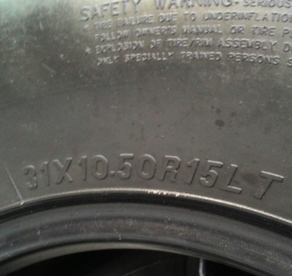 ขายยางMud 31 ขอบ15 ดอกหนาๆ