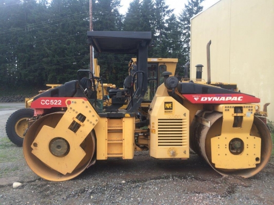 สั่นสะเทือนหน้าหลังเหล็ก12ตัน DYNAPAC CC522 จากUSA กำลังถึงไทยเร็วๆนี้ครับ