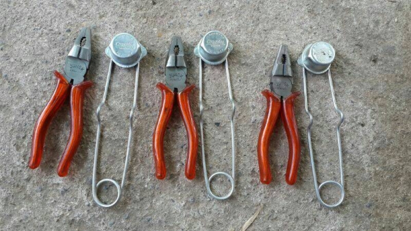 ขายคีมปากจิ้งจกเยอรมัน JUNGK GERMANY. SIZE 7"ใหม่เก่าเก็บ