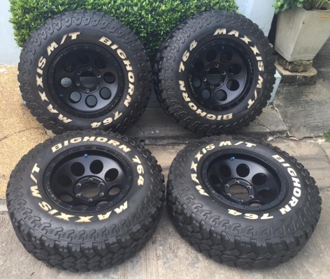 ล้อ Lenso max1 16x9 off0 สภาพใหม่ ยางmaxxis MT 764 265/75/16 ปี15