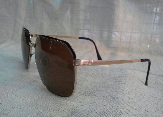 แว่นตาวินเทจโกลด์ฟิลด์ (ทองคำแท้ผสม) NAPOLEON EXCLUSIVE made in France 14KGF  บิ๊กไซซ์!