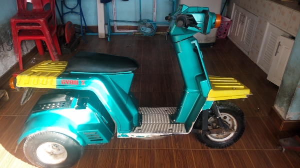 รถป๊อปสามล้อขี่ได้ปกติสตาร์ทมือต้องเปลี่ยนแบตขายตามสภาพ