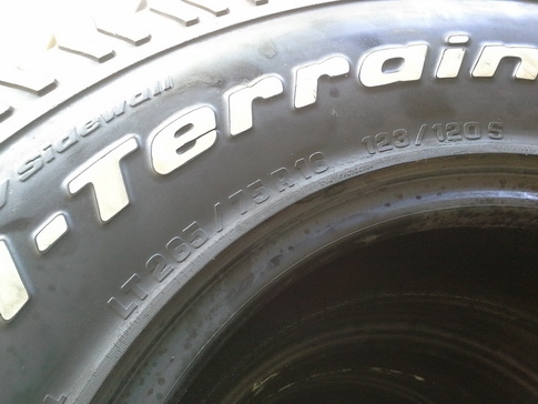 BF All USA. 265/75/16 ปี11 สภาพสวยๆ 1ชุด