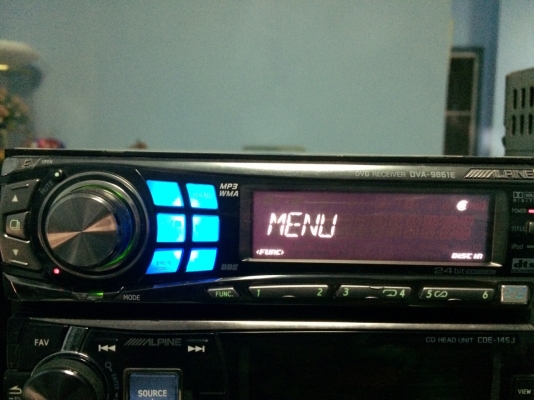 Alpine DVA-9861E 24BIT DVD-RW MP3-RW CD-RW FMคลื่นไทย ปรีเอ้า3ชุด Video out 1ชุด ช่องOptical 1ช่อง มือ2