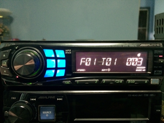 Alpine DVA-9861E 24BIT DVD-RW MP3-RW CD-RW FMคลื่นไทย ปรีเอ้า3ชุด Video out 1ชุด ช่องOptical 1ช่อง มือ2