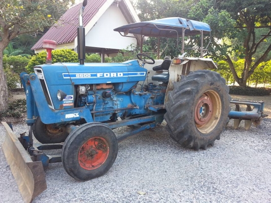 แทรกเตอร์ฟอร์ด 6600 T5 เต็มตัว ใบมีดหน้า CMT หลัง CMT เล่มทะเบียนพร้อม