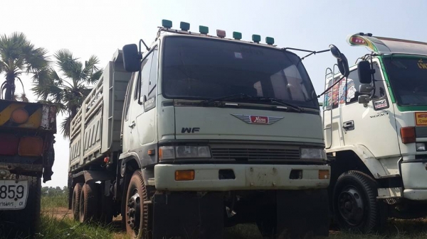 ขาย10ล้อดัมพ์2เพลาhino FM3H 195 กระบะดัมพ์3มิตร แชชซีสวยเครื่องดี เอกสารเล่มทะเบียน