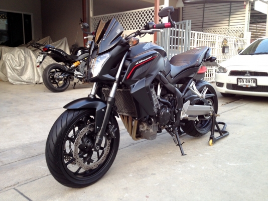 ((ดาวน์ 55000)) ขาย CB650f ปี2014 แต่งสวย วิ่ง8XXX km ราคา 245000 บาท(รับเทริ์น)