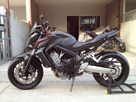 ((ดาวน์ 55000)) ขาย CB650f ปี2014 แต่งสวย วิ่ง8XXX km ราคา 245000 บาท(รับเทริ์น)