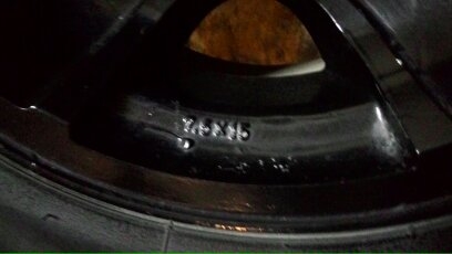 ด่วน แม็ก15*6รู กว้าง7.5 อินเตอร์สปีด japan 1 คู่ พร้อมยางปีเก่า