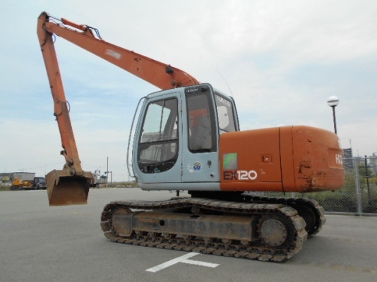 ขายรถแบคโฮ HITACHI EX120-5 บูมยาว สภาพสวยพร้อมใช้งาน รถนอกนำเข้าเองจากญี่ปุ่น มีVDOการทำงานครับ