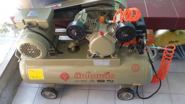 ขาย ปั้มลมสิงโตเหล็ก 1/2 แรง ขนาดถัง 60 ลิตร ซื้อมาใหม่เลย ใช้แค่ครั้งเดียว (เคยมีนัดแล้วไม่มาเอา)
