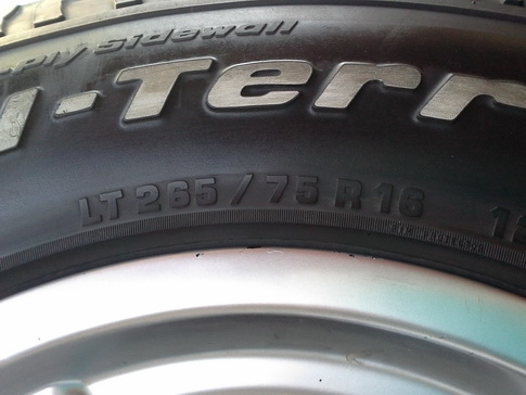 Max + BF All USA. 265/75/16 ปี10 สวยๆ 1ชุด