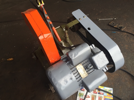 ขายแท่นตัดเหล็ก/แท่นตัดไฟเบอร์ 16นิ้ว มอเตอร์3แรง ไฟ220 ซ่อมทำสีแล้วพร้อมใช้เลยครับ