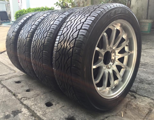 ขายล้อCe28 ขอบ20x9.5 พร้อมยาง falken made in japan 265/50/20 ดอกเต็ม 4เส้น ถูกๆ