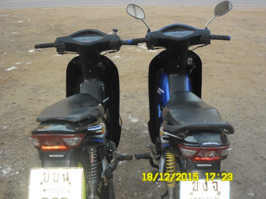 ขายรถมอเตอร์ไซค์ HONDA WAVE100Sท้ายดำปี50สีดำ กับ ปี49สีน้ำเงิน-ดำ