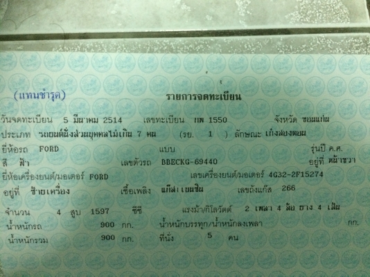 ขาย Ford capri Mk1 ขาย Ford capri Mk1