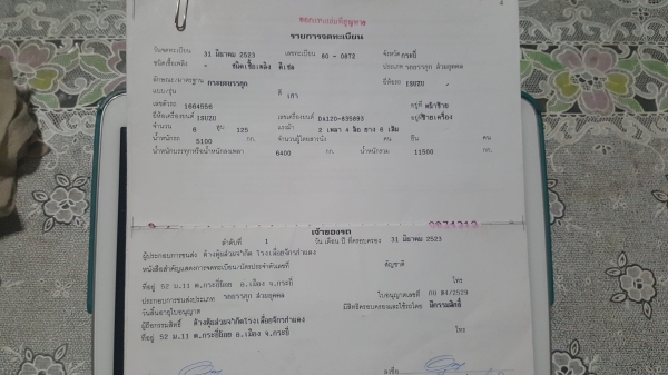 ISUZU 6 ล้อน้ำหน้ายาวพร้อมใช้เอกสารพร้อมโอนเครื่องEH700พร้อมเอกสารลงเล่ม