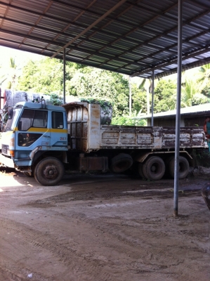 รถสิบล้อดั้มมิตซูรถนอกเครื่อง6D22 turboใช้งานอยู่ปกติ