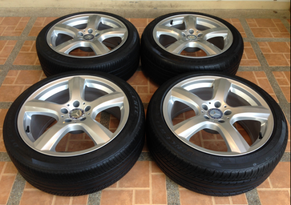 ล้อแท้ Benz CLS minor change ขอบ18 สภาพใหม่มาก พร้อมยาง 225 45 18 ปลายปี13