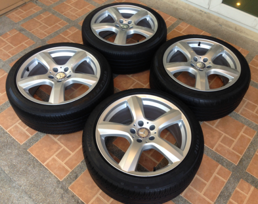 ล้อแท้ Benz CLS minor change ขอบ18 สภาพใหม่มาก พร้อมยาง 225 45 18 ปลายปี13