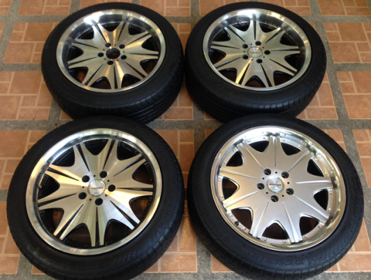 ล้อ W-Work ขอบ18 พร้อมยาง 225 45 18 ปี12 ราคาไม่แพง