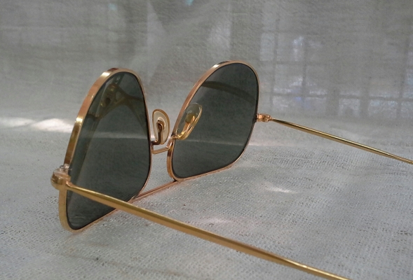 แว่นตาฝรั่งเศส/แฮนด์เมดโกลด์ฟิลด์ (ทองคำแท้ผสม) Frame France 14K  บิ๊กไซซ์!