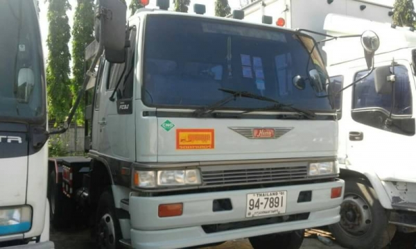 ขายรถหัวลาก(ติดแก๊ส)+พื้นเรียบซุยชัย 3เพลายัดHINO  FM 3 M 2 เพลา 240 แรง เอกสารพร้อมโอนราคา 695,000 090-772-3710 090-772-3708
