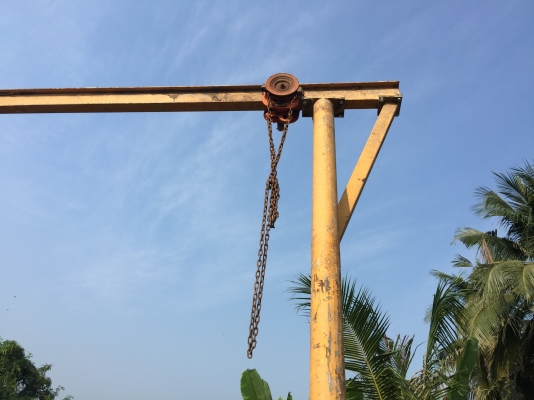 Sell> ขายขารอกทรง A สูง 4.00 ม. หน้ากว้าง 2.60 ม. ด้านข้างกว้าง 1.80 ม. แป๊ปโต 5" นิ้ว พร้อมตัวเดินโมสาว