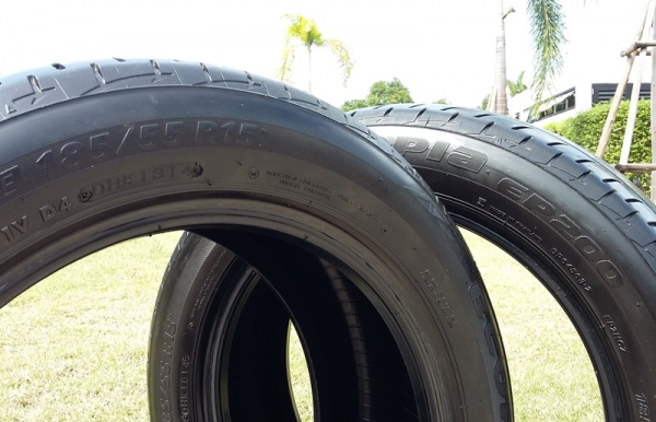 ยาง,185-55-15 Bridgestone EP200 ปี14สวยๆหนึ่งคู่ 1,500