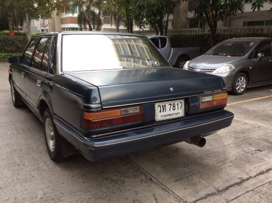 ขายรถ โตโยต้า คราว ปี87 เครื่อง 1JZหัวฉีด 2.5 เกียร์ออโต้ ติดแก๊สLPG ใช้ได้2ระบบ ภายในสวยเดิมๆเบาะหนังแอร์เย็นวิทยุCDพร้อม ตัวถังเดิมสีมีริ้วรอยบ้าง แม็ก15" รถขับดี พร้อมใช้ ภาษี59 ประกันประเภท3 ขายด่วน