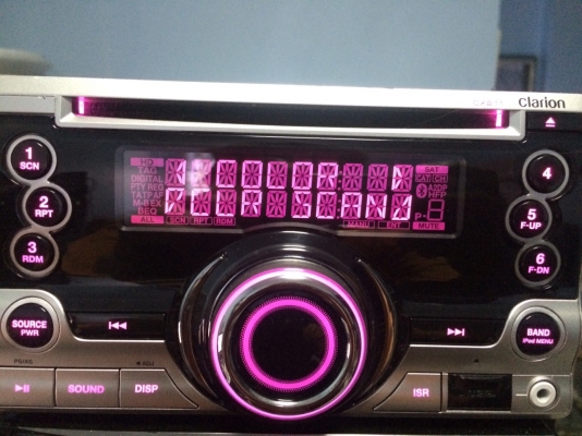 Clarion CX211 USB IPOD MP3 CD AUX ปรีเอ้า2ชุด สีไฟเปลี่ยนได้728โทนสี ลูกเล่นอีกเพียบ มือ2 ญี่ปุ่น