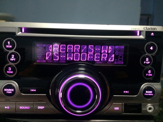 Clarion CX211 USB IPOD MP3 CD AUX ปรีเอ้า2ชุด สีไฟเปลี่ยนได้728โทนสี ลูกเล่นอีกเพียบ มือ2 ญี่ปุ่น