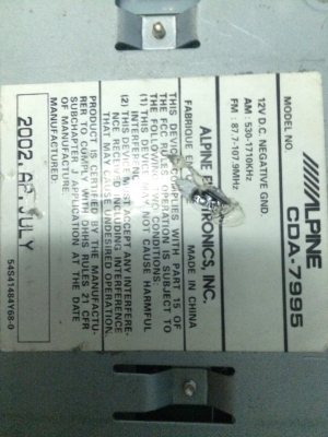 Alpine CDA-7995 รุ่นท็อป ใบ้ ซิ้งดำ 24bit 4V MP3 CD FMคลื่นไทย ครอสโอเวอร์ RCAอลูมิเนียมแบบF1 ลูกเล่นอีกเพียบ พร้อมรีโมท มือ2 อเมริกา Alpine CDA-7995 รุ่นท็อป ใบ้ ซิ้งดำ 24bit 4V MP3 CD FMคลื่นไทย ครอสโอเวอร์ RCAอลูมิเนียมแบบF1 ลูกเล่นอีกเพียบ พร้อมรีโมท มือ2 อเมริกา