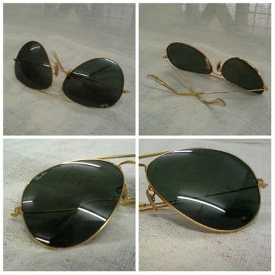 แว่นตานายพลแมคอาร์เธอร์ B&amp;L RAY-BAN AVIATOR MacArthur USA บิ๊กไซซ์ 62mm