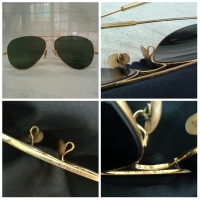 แว่นตานายพลแมคอาร์เธอร์ B&amp;L RAY-BAN AVIATOR MacArthur USA บิ๊กไซซ์ 62mm