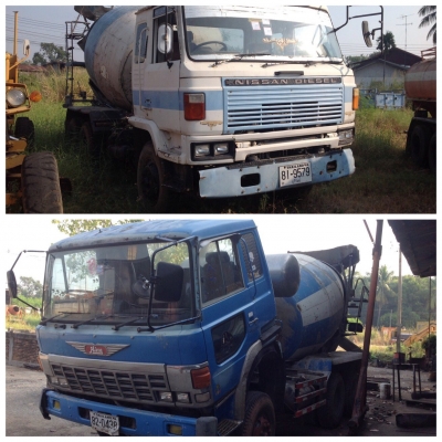 ขายเหมา หรือ แยก รถโม่ปูน 6 คิว HinoและNissan