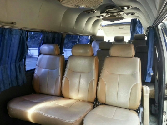 ขายรถตู้ ปรับราคา 105,000 บาท TOYOTA HIACE ปี 2001 เกียร์ออโต้ หลังคาสูง เครื่อง 2J 3.0 แอร์พอได้ ไม่เย็นมาก (แจ้งเครื่อง และแก๊สลงเล่มแล้ว) เครื่องดี ช่วงล่างดี,สภาพภายนอกใช้ได้ มีเบาะคู่หน้าขาด,รอเล่มจากบริษัทประมาณ 1 อาทิตย์