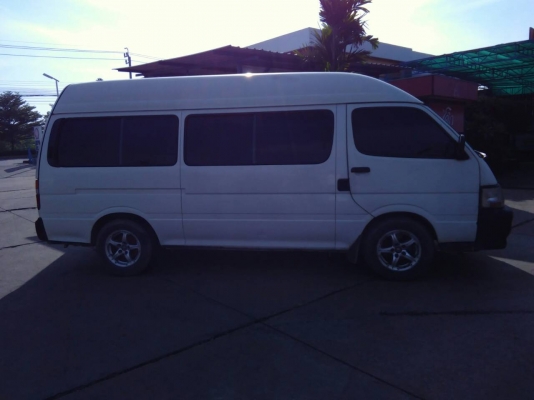 ขายรถตู้ ปรับราคา 105,000 บาท TOYOTA HIACE ปี 2001 เกียร์ออโต้ หลังคาสูง เครื่อง 2J 3.0 แอร์พอได้ ไม่เย็นมาก (แจ้งเครื่อง และแก๊สลงเล่มแล้ว) เครื่องดี ช่วงล่างดี,สภาพภายนอกใช้ได้ มีเบาะคู่หน้าขาด,รอเล่มจากบริษัทประมาณ 1 อาทิตย์