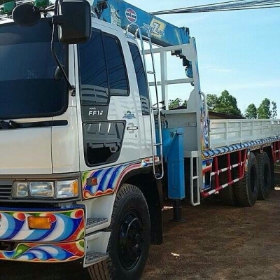 ขาย สิบล้อ ฮีโน่ FL1J 210 ปึ40 เครน UNIC 5ตัน ซุปเปอร์ ท้องวี 5ปอก 4ชัก ช่วงยาว 7.50ม สภาพดีสวยกริ๊ปพร้อมใช้ ทะเบียนพร้อมโอน