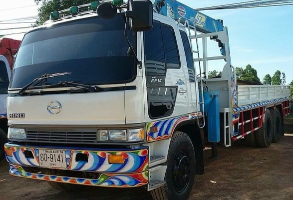 ขาย สิบล้อ ฮีโน่ FL1J 210 ปึ40 เครน UNIC 5ตัน ซุปเปอร์ ท้องวี 5ปอก 4ชัก ช่วงยาว 7.50ม สภาพดีสวยกริ๊ปพร้อมใช้ ทะเบียนพร้อมโอน