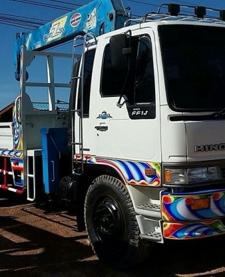 ขาย สิบล้อ ฮีโน่ FL1J 210 ปึ40 เครน UNIC 5ตัน ซุปเปอร์ ท้องวี 5ปอก 4ชัก ช่วงยาว 7.50ม สภาพดีสวยกริ๊ปพร้อมใช้ ทะเบียนพร้อมโอน